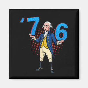 George Washington 76 Gegooid Zes Zeven Magneet