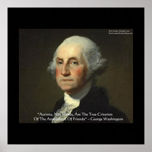 George Washington "Actions not Words" Posters (Voorkant)