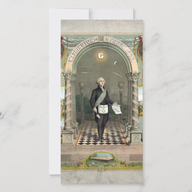 George Washington als Freemason (Voorkant)