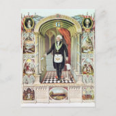 George Washington als Freemason Briefkaart (Voorkant)
