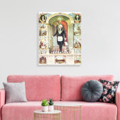 George Washington als Freemason Canvas Afdruk (Insitu (Woonkamer))