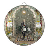 George Washington als Freemason Dartbord (Voorkant)