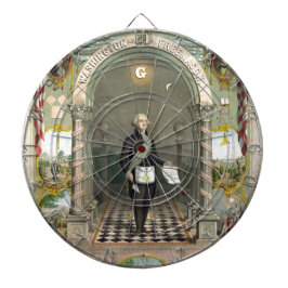 George Washington als Freemason Dartbord