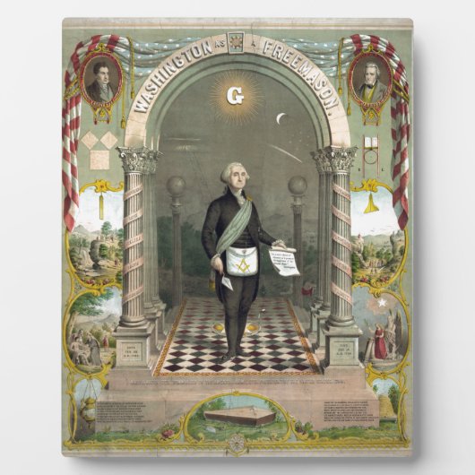 George Washington als Freemason Fotoplaat (Voorkant)