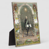 George Washington als Freemason Fotoplaat (Zijkant)