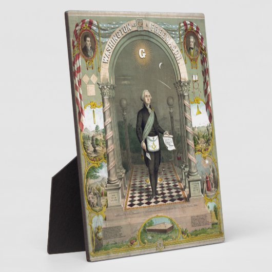 George Washington als Freemason Fotoplaat (Zijkant)