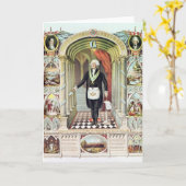 George Washington als Freemason Kaart (Gele Bloem)