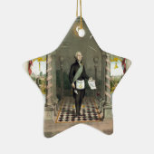 George Washington als Freemason Keramisch Ornament (Rechts)