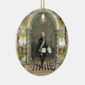 George Washington als Freemason Keramisch Ornament (Rechts)
