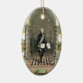 George Washington als Freemason Keramisch Ornament (Rechts)