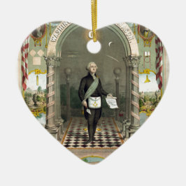 George Washington als Freemason Keramisch Ornament