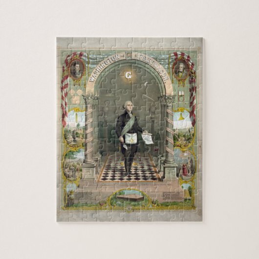 George Washington als Freemason Legpuzzel (Verticaal)