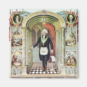 George Washington als Freemason Magneet