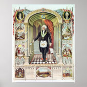 George Washington als Freemason Poster (Voorkant)