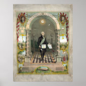 George Washington als Freemason Poster (Voorkant)