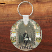 George Washington als Freemason Sleutelhanger (Voorkant)