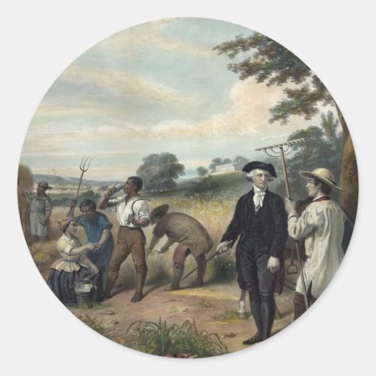 George Washington als sticker (Voorkant)
