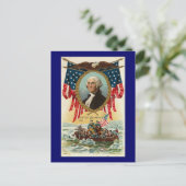George Washington  Americana Briefkaart (Staand voorkant)