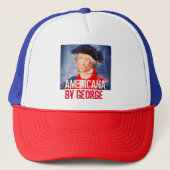 George Washington Americana Trucker Hoed Pet (Voorkant)