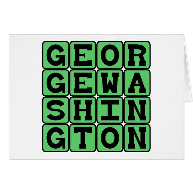 George Washington, Amerikaanse president (Voorkant Horizontaal)