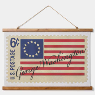 George Washington anachronistische 1968 geschieden Hangend Wandkleed