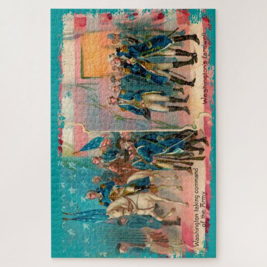 George Washington and Troops Large Puzzle Legpuzzel (Verticaal)