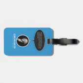 George Washington Bagagelabel met lederen riem (Achterkant horizontaal)