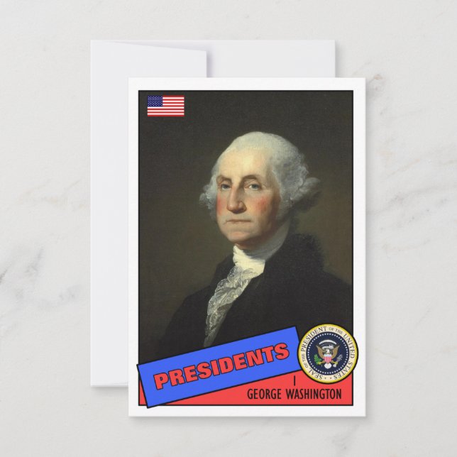 George Washington Baseball Card (Voorkant)