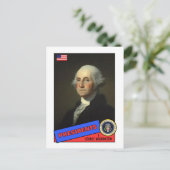 George Washington Baseball Card Briefkaart (Staand voorkant)