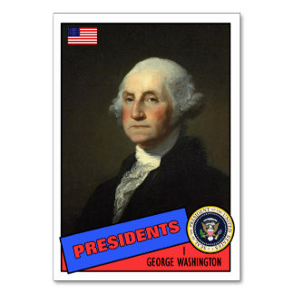 George Washington Baseball Card Kaart