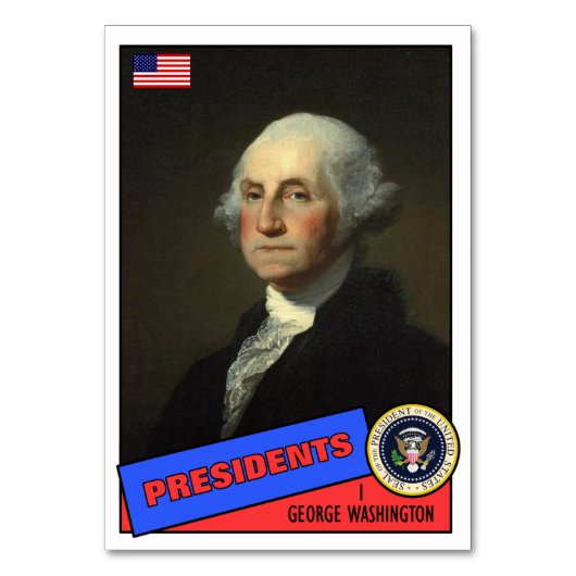 George Washington Baseball Card Kaart (Voorkant)