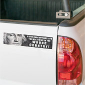 George Washington biedt je aan? Bumpersticker (Op Truck)