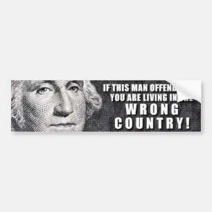 George Washington biedt je aan? Bumpersticker