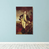 George Washington bij Princeton, 1779 Canvas Afdruk (Insitu (Houten vloer))