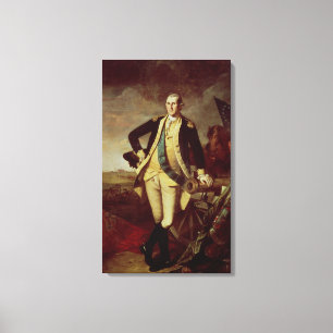 George Washington bij Princeton, 1779 Canvas Afdruk