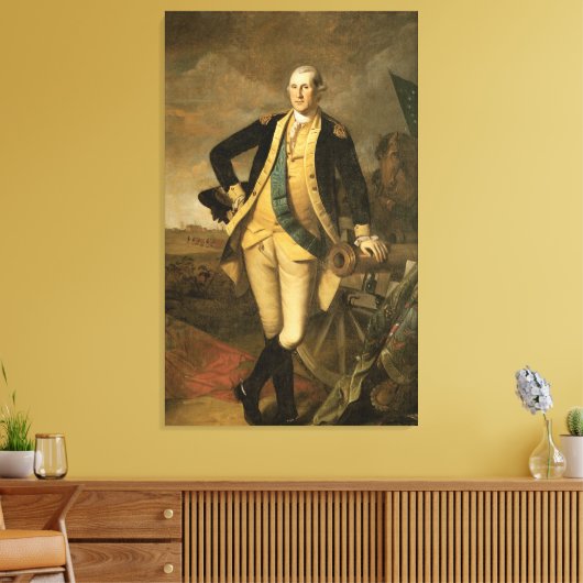 George Washington bij Princeton, 1779 Canvas Afdruk (Insitu (Woonkamer))