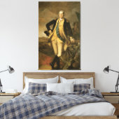 George Washington bij Princeton, 1779 Canvas Afdruk (Insitu (Slaapkamer))