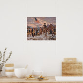 George Washington bij Valley Forge, Canvas Poster (Keuken)