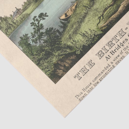 George Washington Birthplace ontkoppeling Tissuepapier (Detail)