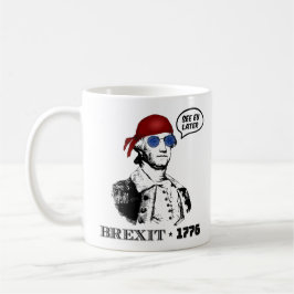 George Washington Brexit 1776 EU Flag Sunglasses Koffiemok