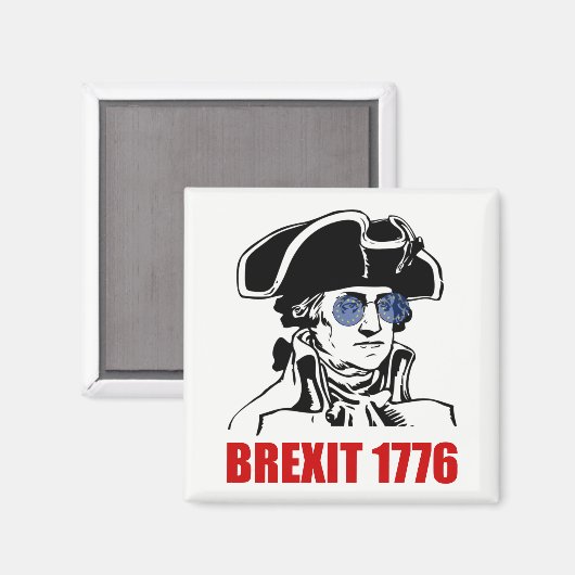 George Washington Brexit 1776 EU-vlag zonnebril Magneet (Voorkant / Achterkant)