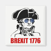 George Washington Brexit 1776 EU-vlag zonnebril Magneet (Voorkant)
