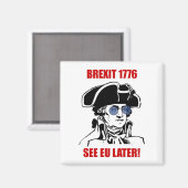 George Washington Brexit 1776 EU-vlag zonnebril Magneet (Voorkant / Achterkant)