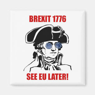 George Washington Brexit 1776 EU-vlag zonnebril Magneet