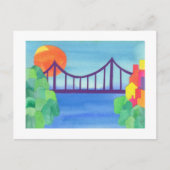 George Washington Bridge Briefkaart (Voorkant)