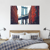 George Washington Bridge Canvas Print (Insitu (Slaapkamer))
