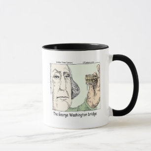 George Washington Bridge & Dentures Funny Gift Mok