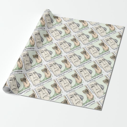 George Washington Bridge Grappige Cadeaus Cadeaupapier (Uitgerold)