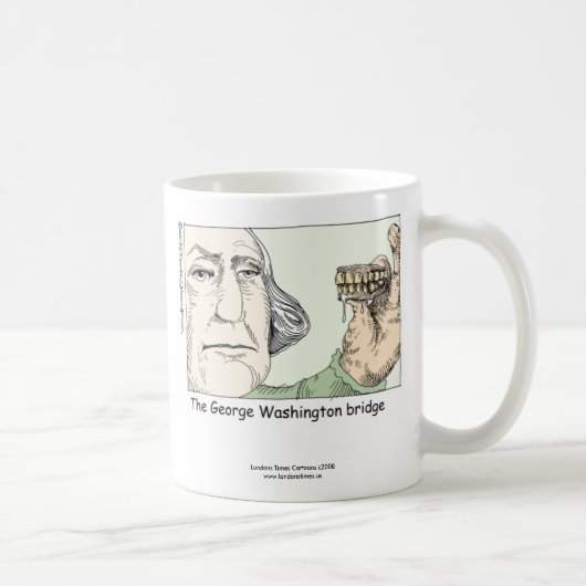 George Washington Bridge Grappige Koffiemok (Rechts)