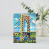 George Washington Bridge, New York City Briefkaart (Staand voorkant)